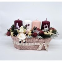 Adventskranz Weihnachtsdeko Kranz Tischschmuck Gesteck Weihnachten Kerzen Mehrjährig Adventskranz Weihnachtsdeko Kranz Tischschmuck Gesteck Weihnachten Kerzen Mehrjährig von AnnasDeko