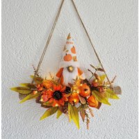 Haustürkranz Beleuchtet Herbstdeko Eingangsbereichdeko Kranz Türdeko Wanddekoration Wichtel Haustürkranz Beleuchtet Herbstdeko Eingangsbereichdeko Kranz Türdeko Wanddekoration Wichtel von AnnasDeko