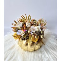 Herbstdeko Beleuchtet Kürbis Gold Schreibtischdeko Gesteck Led Elegant Haltbar Mitbringsel Herbstdeko Beleuchtet Kürbis Gold Schreibtischdeko Gesteck Led Elegant Haltbar Mitbringsel von AnnasDeko