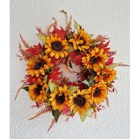 Herbstkranz Sonnenblumen Türkranz Herbstdeko Wandschmuck Kranz Herbst Eingangsbereichdeko Herbstkranz Sonnenblumen Türkranz Herbstdeko Wandschmuck Kranz Herbst Eingangsbereichdeko von AnnasDeko