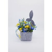 Osterdeko Ostergesteck Tischdeko Frühlingsgesteck Osterhase Ostern Geschenk Mitbringsel Deko von AnnasDeko