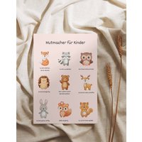 Affirmationsposter Kinderzimmer, Mutmacher Für Kinder, Kinderposter in A4, Rosa von AnnasLeben