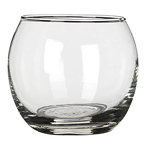 12 x Kleine Kugelvase Ø 8 cm - H 7 cm - Kugelglas - Windlicht - Dessert im Glas - Vase - Tischvase - Vorspeisenglas - Blumenvase Größe 12 Stück (Ø 8 - H 7 cm) von Annastore