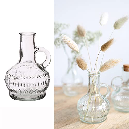 12 x Vasen aus Glas für eine stilvolle Tischdeko - Glasvasen Hochzeit - Blumenvase Vintage - Tischvase für Festlichkeiten - Kleine preiswerte Vasen aus Glas (Lille ((H 10 cm - Ø 7 cm)) von Annastore
