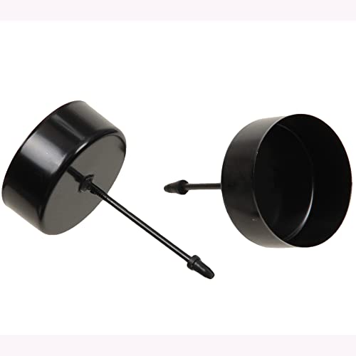 4-TLG. Set Adventskranz-Stecker aus Metall Schwarz Ø 4,2 cm - Adventskranzhalter - Kerzenhalter für Adventskranz - Teelichthalter für Adventskranz von Annastore
