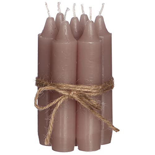 7-tlg. Set Kerzen H 11 cm (Mauve-Rosa) von Annastore