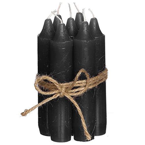 7-tlg. Set Kerzen H 11 cm (schwarz/matt) von Annastore