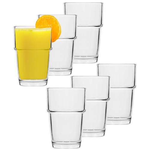 Annastore 6-tlg. Set Trinkgläser in eleganter Form - 170 ml - Wassergläser - Saftgläser - Limogläser - Cocktailgläser - Longdrinkgläser Annastore 6-tlg. Set Trinkgläser in eleganter Form - 170 ml - Wassergläser - Saftgläser - Limogläser - Cocktailgläser - Longdrinkgläser von Annastore