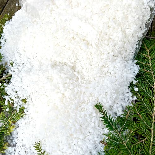 Annastore 6000 ml Bio Kunstschnee - biologisch abbaubar - Dekoschnee Bio - Kunstschnee Bio - Streuschnee biologisch - Deko Schnee Bio aus Pflanzenstärke (6000 ml) von Annastore