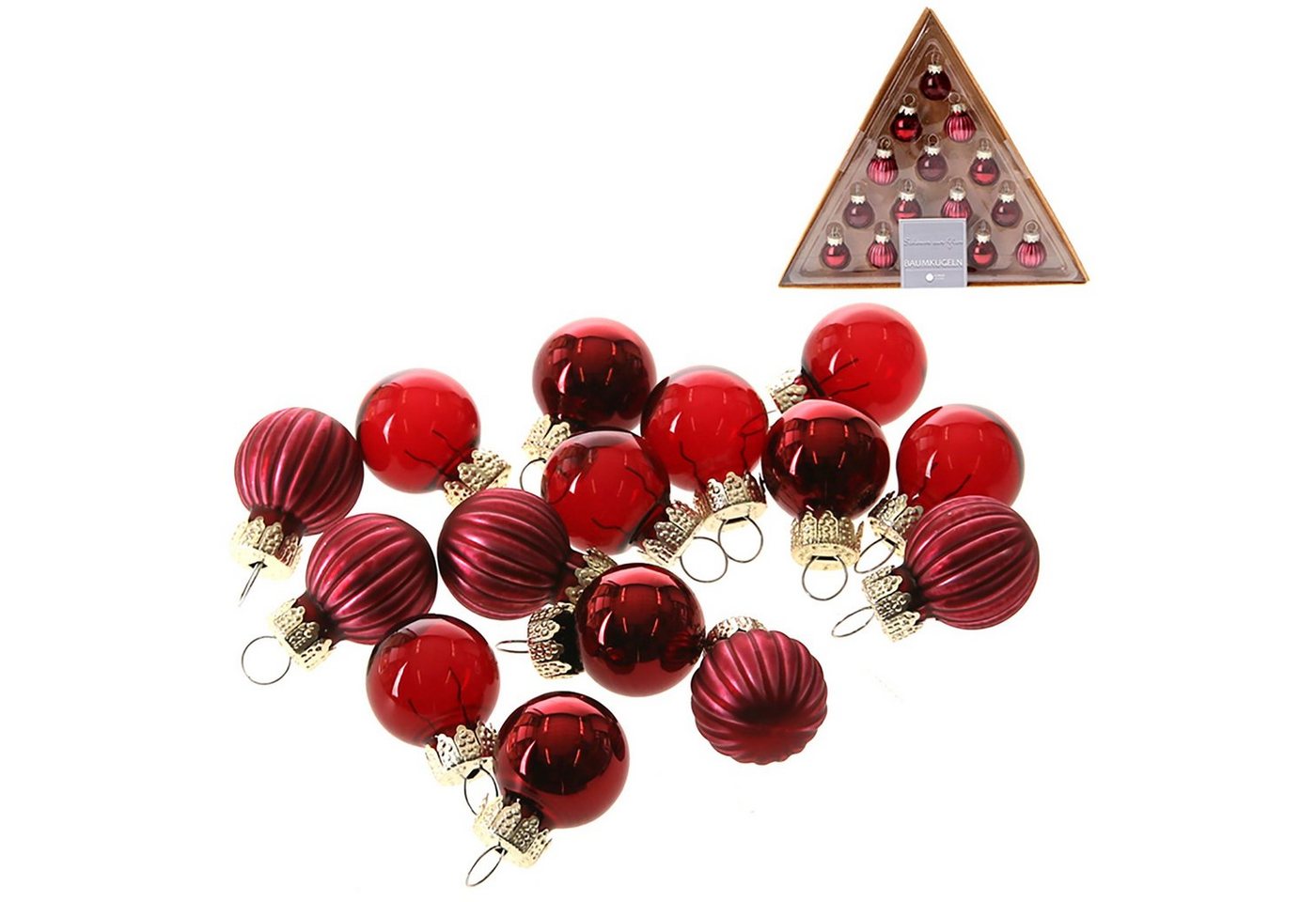 Annastore Christbaumschmuck 15 x Mini Baumkugeln aus Glas zum Hängen - kleine Christbaumkugeln, Ø 2 cm, Glaskugeln zum Hängen Annastore Christbaumschmuck 15 x Mini Baumkugeln aus Glas zum Hängen - kleine Christbaumkugeln, Ø 2 cm, Glaskugeln zum Hängen von Annastore