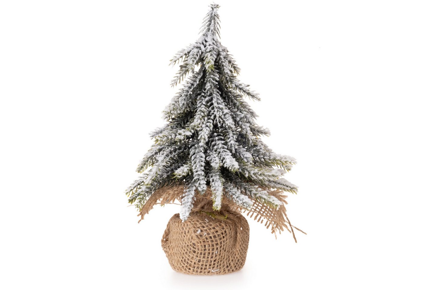 Annastore Dekofigur Künstlicher kleiner Tannenbaum mit Kunstschnee - Weihnachtsdeko Tisch (1 St), H 20 - Ø 12 cm von Annastore