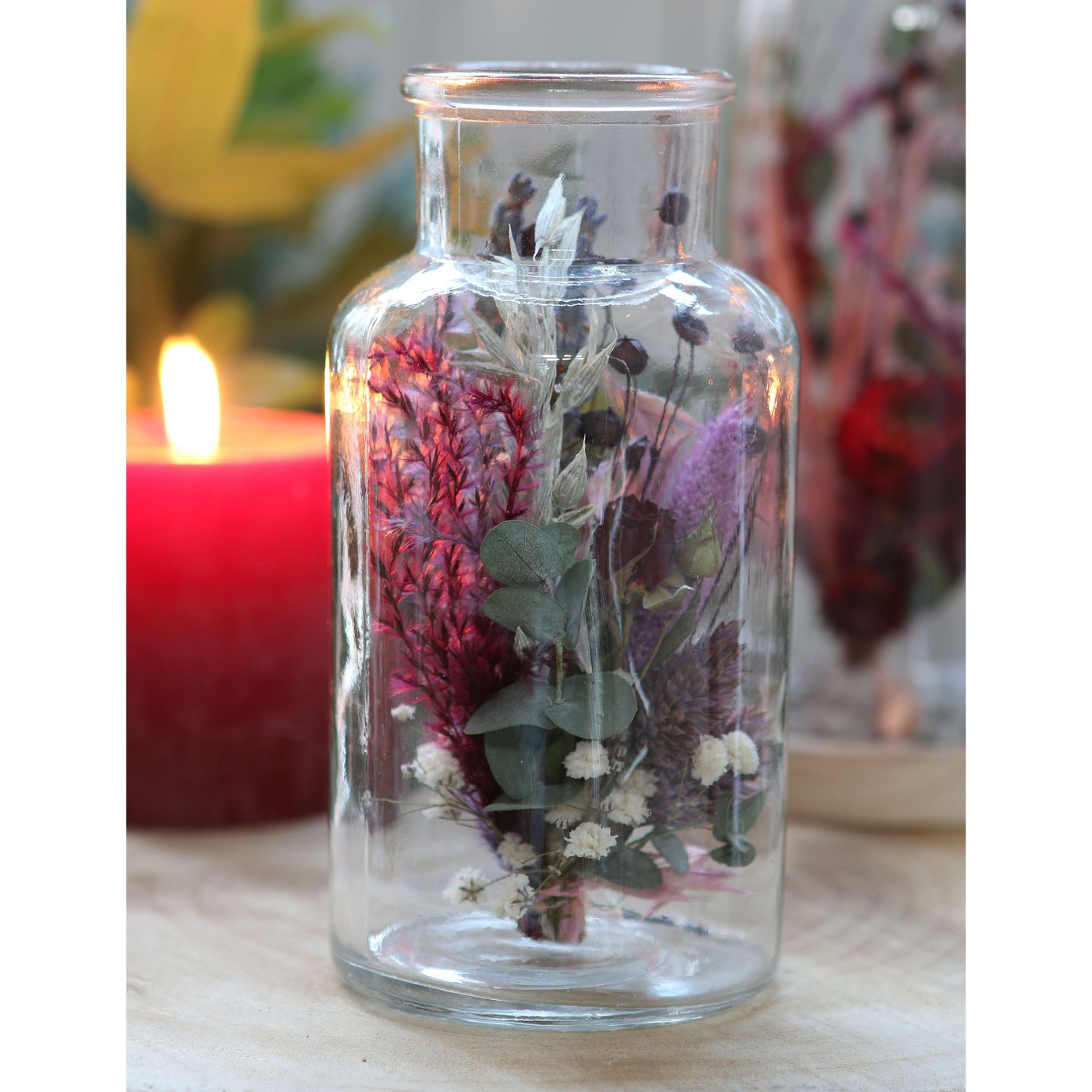 Annastore Dekovase Glasflaschen - Apothekerflaschen - Vasen - Gewürzgläser, Glasvase, Blumenvase von Annastore