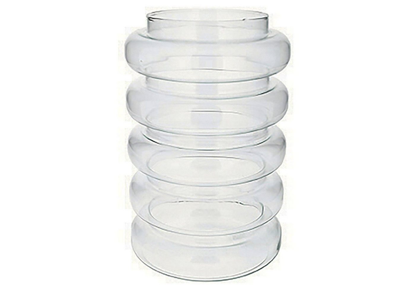 Annastore Dekovase aus Glas - Vase mit Ringen - Moderne Vasen - Boho- Runde, Pampasgrasvasen, Nordische Stilvase von Annastore