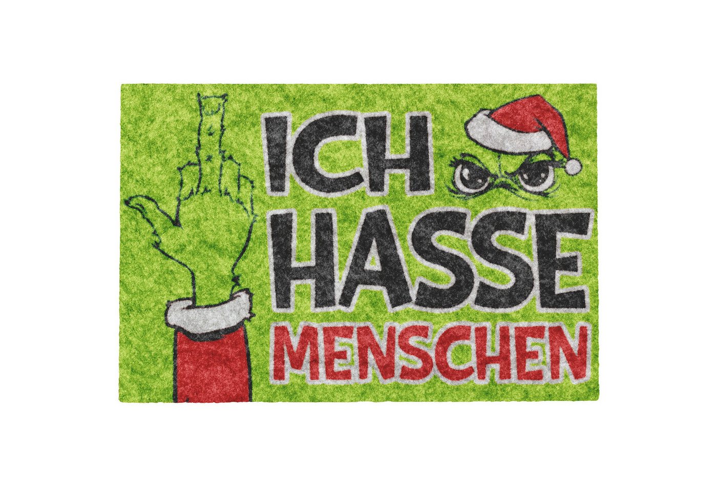 Annastore Fußmatte Fußmatte mit Anti-Weihnachts-Design - Ich hasse Menschen, Festtags-Muffel Annastore Fußmatte Fußmatte mit Anti-Weihnachts-Design - Ich hasse Menschen, Festtags-Muffel von Annastore
