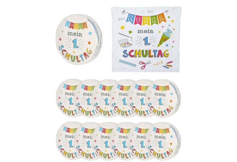 Annastore Gästehandtuch Magische Handtücher zur Einschulung - Geschenk zur Einschulung, (12-St), 30 x 30 cm, Gästetücher Einschulung von Annastore