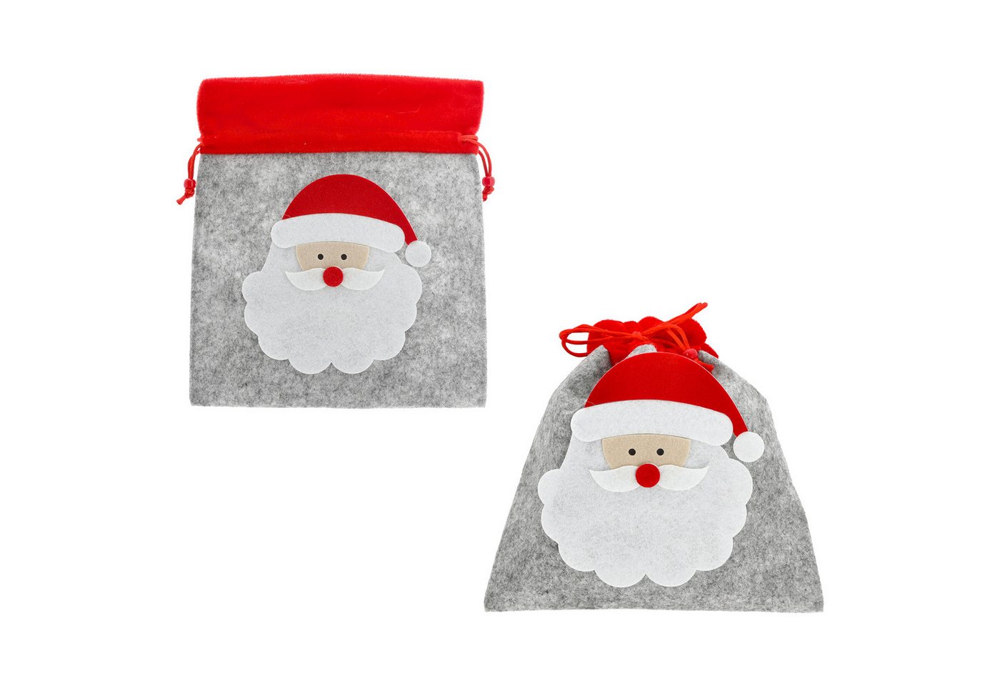 Annastore Geschenkbox 6 x Geschenkbeutel aus Filz für Weihnachten Geschenktaschen (6 St), 21 x 23 cm von Annastore