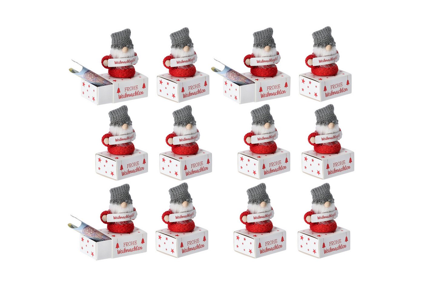 Annastore Geschenkbox Kleine Wichtel mit Box für ihre Geldgeschenke für Weihnachten, Geldverpackung, Weihnachtsgeld Verpackung Annastore Geschenkbox Kleine Wichtel mit Box für ihre Geldgeschenke für Weihnachten, Geldverpackung, Weihnachtsgeld Verpackung von Annastore