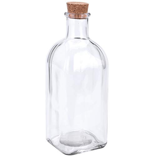 Annastore Glasflaschen mit Korken - Flaschen mit Korken - Essigspender - Ölspender (6 x Flaschen 500 ml) von Annastore