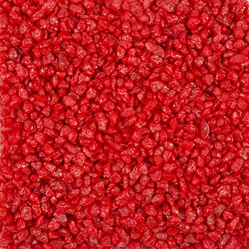 Annastore Granulat zur Dekoration 1 kg Beutel - 2,0-3,0 mm Dekogranulat Farbgranulat Farbe Rot von Annastore