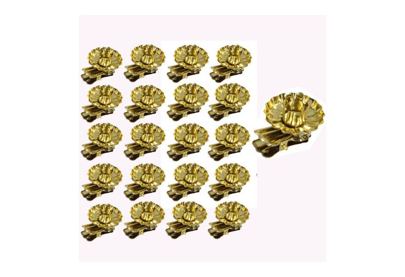 Annastore Kerzenhalter Baumkerzenhalter Clip aus Metall Ø 40 mm (Kerzenhalter für Christbaum), Kerzenhalter Weihnachtsbaum, Weihnachtbaumkerzenhalter von Annastore