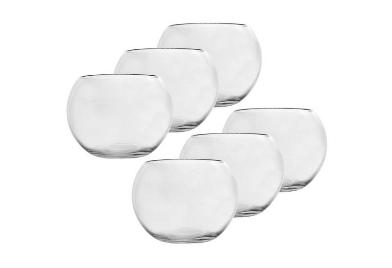 Annastore Kugelvase Kugelvase aus Glas - Tischvase - Blumenvase - Windlicht Glaswindlicht (6 St) von Annastore