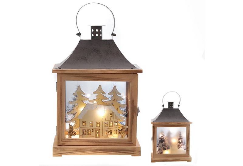 Annastore LED-Leuchte Weihnachtslaterne mit LED Beleuchtung - Stimmungsbeleuchtung, Stimmungslampe, Weihnachtsbeleuchtung von Annastore