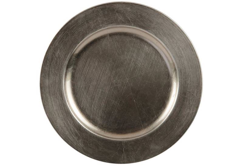Annastore Platzset 6 x Platzteller im Vintage-Look mit unverwechselbarer Antik-Finish, Ø 33 cm, Dekoteller, Weihnachtsteller von Annastore