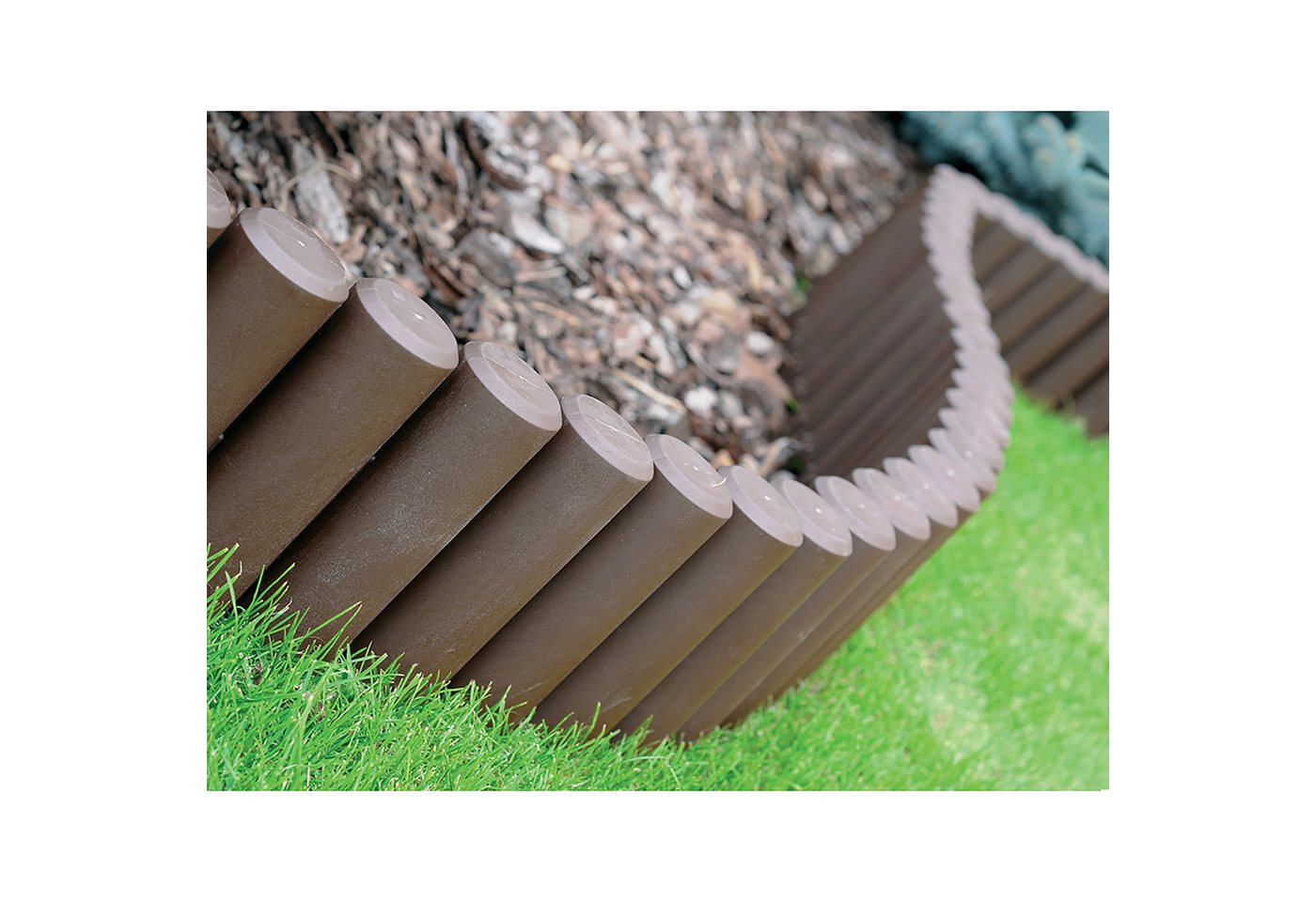 Annastore Rasenkante Beeteinfassung Beetumrandung Gartenpalisade Beetzaun Palisade, L 270 von Annastore