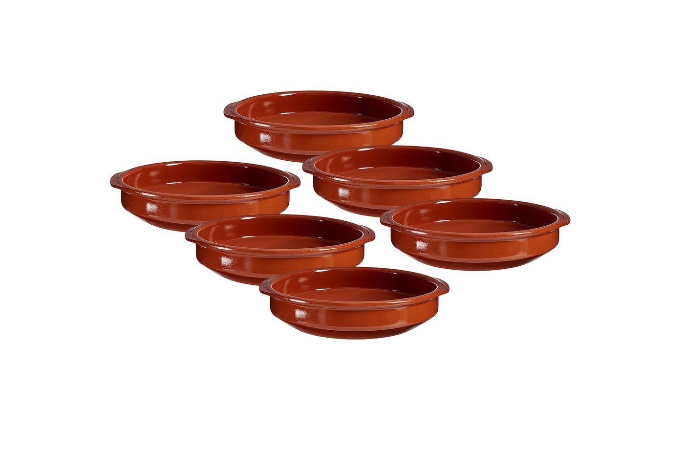Annastore Servierschale 6-tlg. Set Cazuelas ofenfest Tonschalen Schalen für Tapas Creme Brülèe, Mit hochwertiger Handarbeit veredelt Annastore Servierschale 6-tlg. Set Cazuelas ofenfest Tonschalen Schalen für Tapas Creme Brülèe, Mit hochwertiger Handarbeit veredelt von Annastore