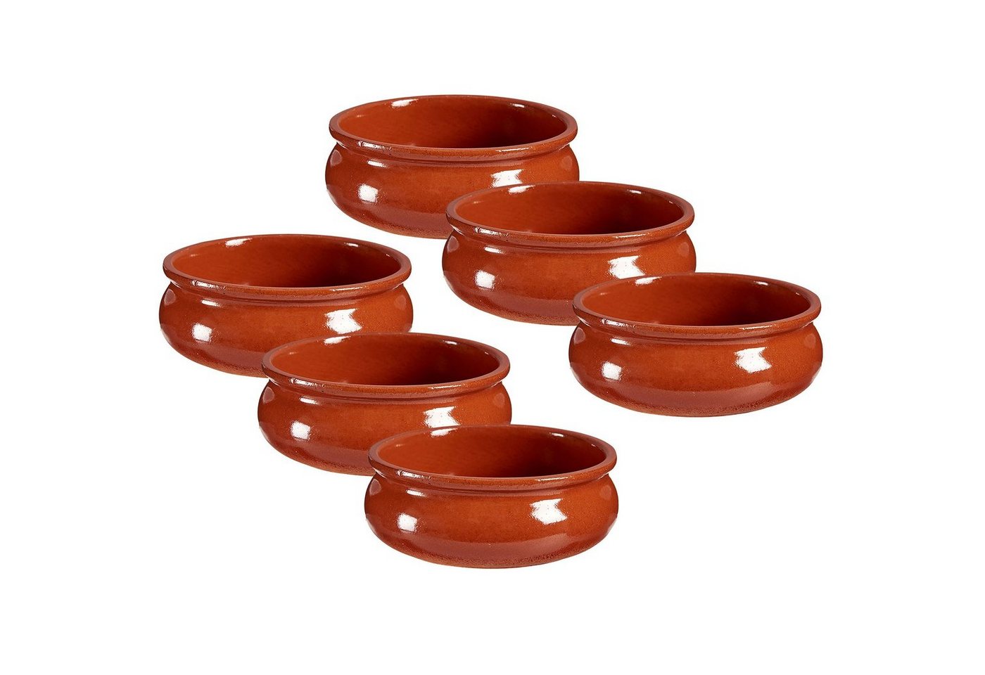 Annastore Servierschale 6-tlg. Set Cazuelas ofenfest Tonschalen Schalen für Tapas Creme Brülèe, Mit hochwertiger Handarbeit veredelt Annastore Servierschale 6-tlg. Set Cazuelas ofenfest Tonschalen Schalen für Tapas Creme Brülèe, Mit hochwertiger Handarbeit veredelt von Annastore
