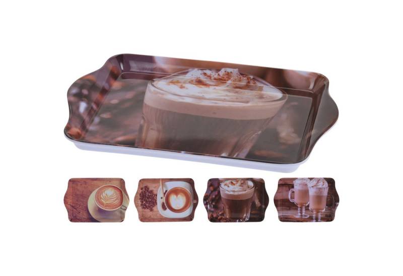 Annastore Tablett 4-TLG. Set Tabletts aus Melamin - Melamintablett - Tablett klein, (4-tlg), 21 x 14 cm von Annastore