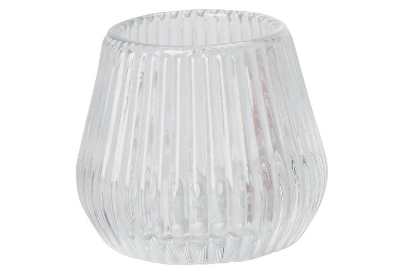 Annastore Teelichthalter 12 x Teelichtgläser - Massives Glas - Kleine Windlichter, H 6,5 cm - Ø 7 cm von Annastore