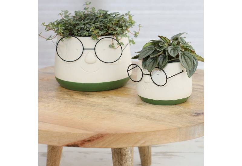 Annastore Übertopf Blumenübertöpfe in witzigem Design (Übertöpfe für Zimmerpflanzen), Blumentöpfe - Übertöpfe aus Keramik - Lustige Blumentöpfe von Annastore