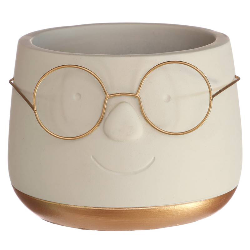 Annastore Übertopf Blumenübertöpfe in witzigem Design (Übertöpfe für Zimmerpflanzen), Blumentöpfe - Übertöpfe aus Keramik - Lustige Blumentöpfe von Annastore