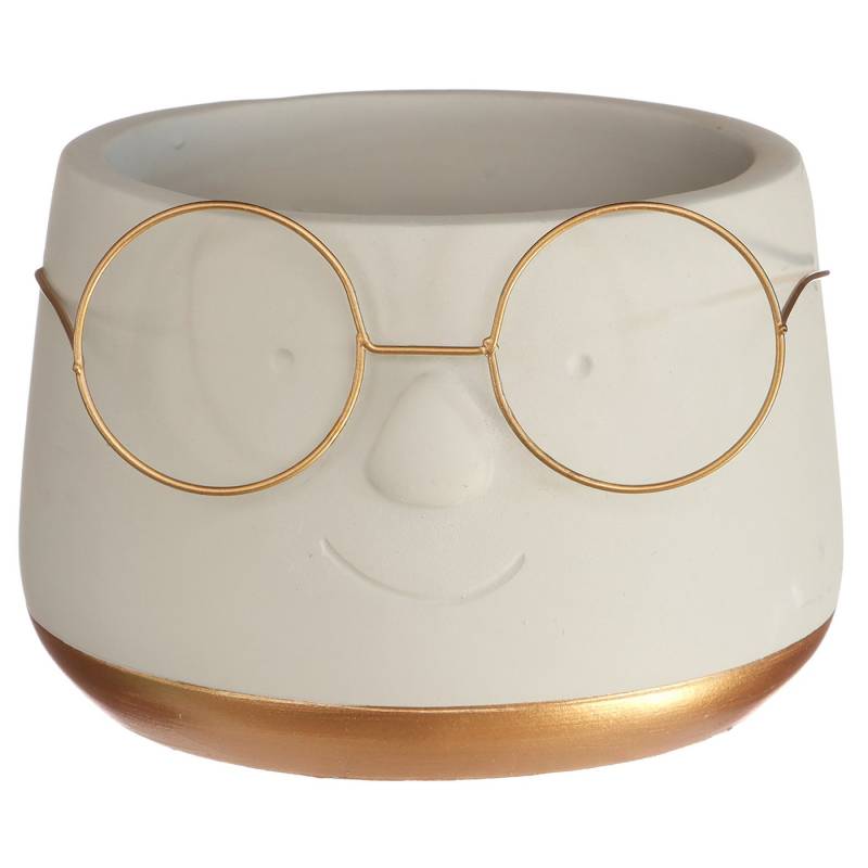 Annastore Übertopf Blumenübertöpfe in witzigem Design (Übertöpfe für Zimmerpflanzen), Blumentöpfe - Übertöpfe aus Keramik - Lustige Blumentöpfe von Annastore