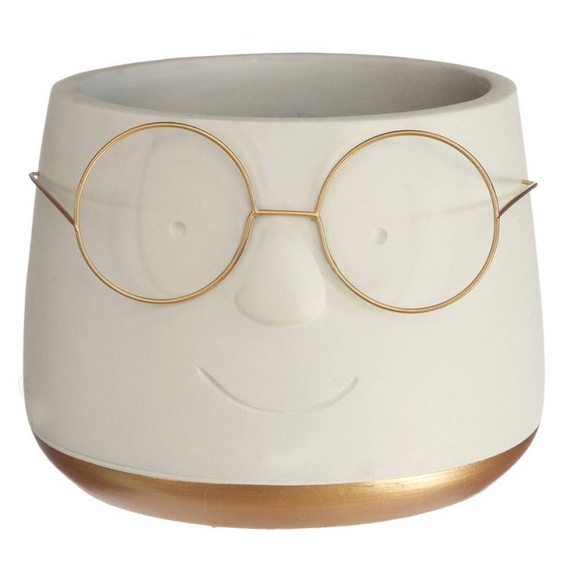 Annastore Übertopf Blumenübertöpfe in witzigem Design (Übertöpfe für Zimmerpflanzen), Blumentöpfe - Übertöpfe aus Keramik - Lustige Blumentöpfe von Annastore