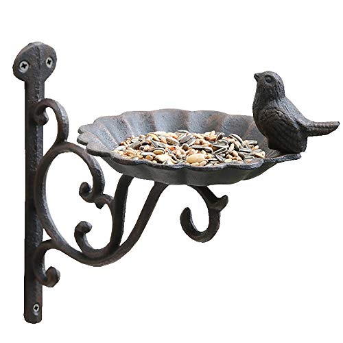 Annastore Vogeltränke im nostalgischen Retro-Look Wasserschale Vogelbad Vogelbecken Größe Vogeltränke Wandmontage 25 cm von Annastore
