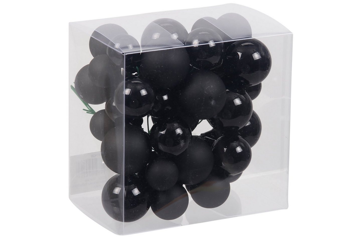 Annastore Weihnachtsbaumkugel 115629 - Bündel aus Glaskugeln an Draht - Spiegelbeeren - Ø 2-3 cm, Weihnachtsdeko, Baumkugeln an Draht von Annastore