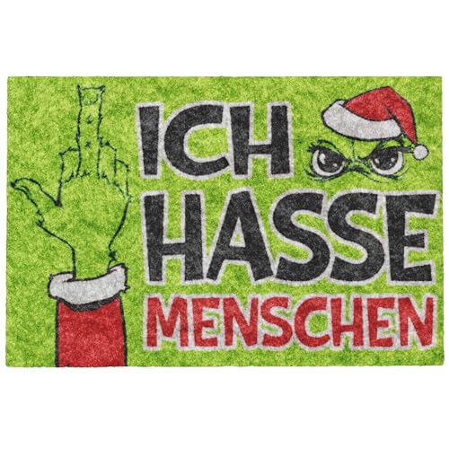 Fußmatte Festtags-Muffel mit Anti-Weihnachts-Design 60 x 40 cm - "Ich hasse Menschen" Fußmatte für Weihnachten - Freche Fußmatte Anti-Weihnachten Fußmatte Festtags-Muffel mit Anti-Weihnachts-Design 60 x 40 cm - "Ich hasse Menschen" Fußmatte für Weihnachten - Freche Fußmatte Anti-Weihnachten von Annastore