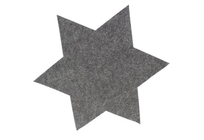 Annastore Platzset 6 x Filzsterne in verschiedenen Größen und Farben, (Platzdeckchen, Platzset), Weihnachtsdeko Filz, Tischset aus Filz, Untersetzer von Annastore