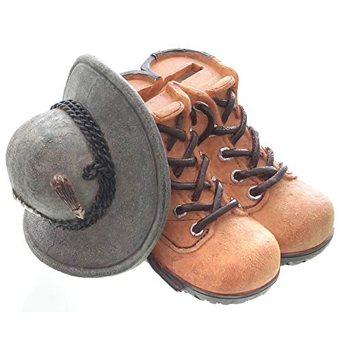 Spardose Rucksack oder Wanderschuhe - Sparbüchse - Wanderkasse - Sparkasse - Oktoberfest (Wanderschuhe) von Annastore