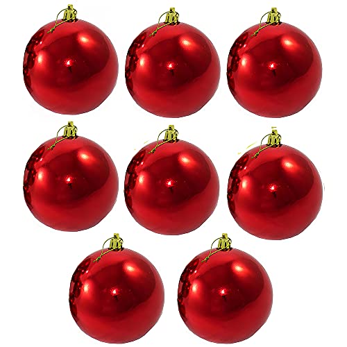 Weihnachtskugeln aus Kunststoff für den Außenbereich - EXTRA ROBUST wetterfest und frostsicher - Große Christbaumkugeln für Draußen - Kunststoff Weihnachtsschmuck Größe 8 x Ø 12 cm Weihnachtskugeln aus Kunststoff für den Außenbereich - EXTRA ROBUST wetterfest und frostsicher - Große Christbaumkugeln für Draußen - Kunststoff Weihnachtsschmuck Größe 8 x Ø 12 cm von Annastore