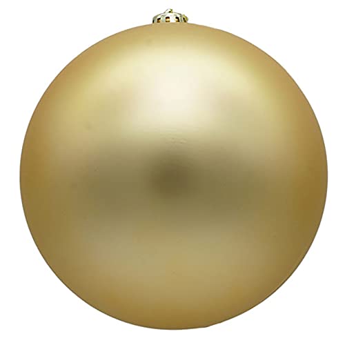 XXL Weihnachtskugeln groß für den Außenbereich, frostsicher und wetterfest 20 oder 30 cm (Ø 25 cm, Gold matt) von Annastore