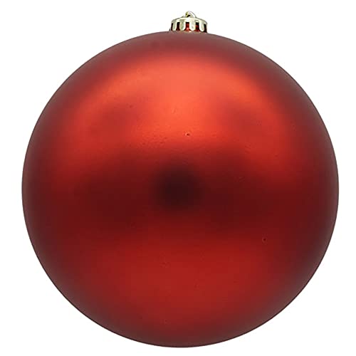 XXL Weihnachtskugeln groß für den Außenbereich, frostsicher und wetterfest 20 oder 30 cm (Ø 25 cm, Rot matt) von Annastore