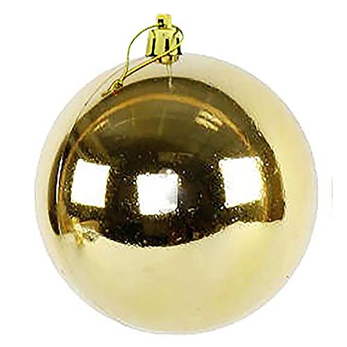 XXL Weihnachtskugeln groß für den Außenbereich, frostsicher und wetterfest 20 oder 30 cm Farbe Gold, Größe Ø 20 cm von Annastore