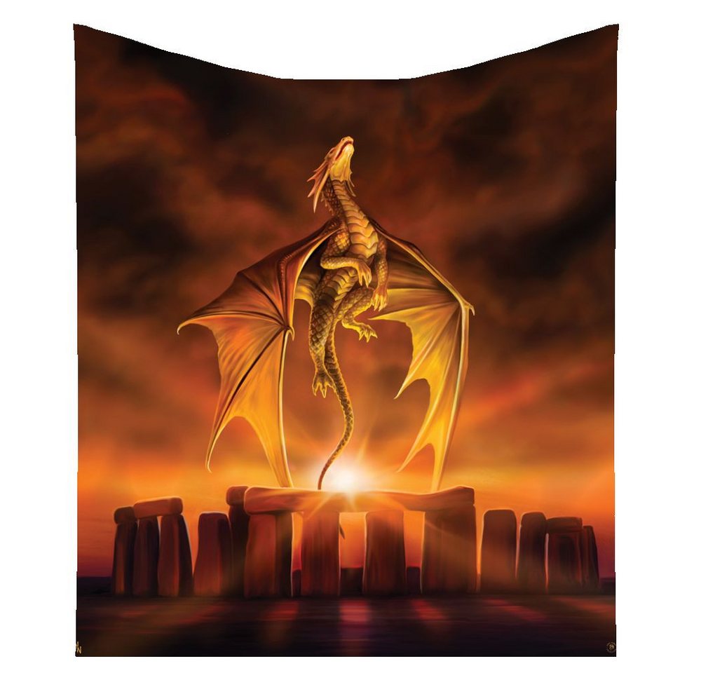 Tagesdecke Kuscheldecke Drache - Solstice by Anne Stokes Fantasy Tagesdecke, Anne Stokes von Anne Stokes