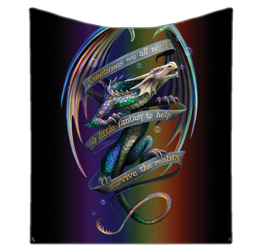 Tagesdecke Kuscheldecke Drache - Sometimes by Anne Stokes - Fantasy Tagesdecke, Anne Stokes von Anne Stokes