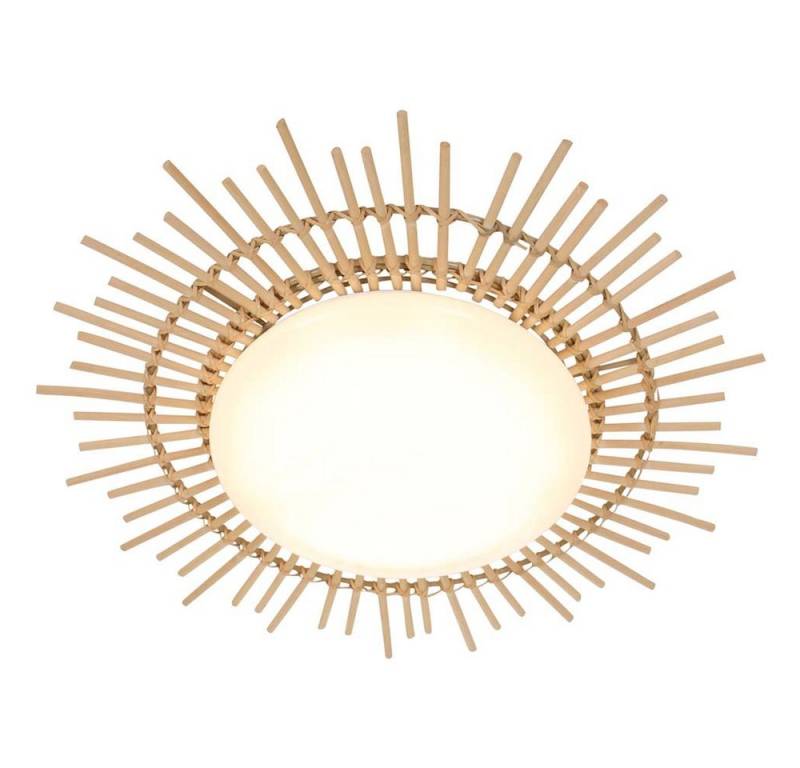 Steinhauer LIGHTING LED Deckenleuchte, LED-Leuchtmittel fest verbaut, Deckenleuchte Deckenlampe LED Holzlampe Designleuchte dimmbar Bambus von Steinhauer LIGHTING