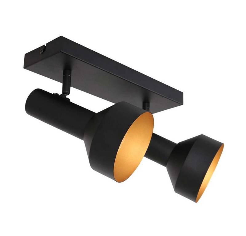 Steinhauer LIGHTING LED Deckenspot, Leuchtmittel nicht inklusive, Deckenleuchte Deckenstrahler Metall Gold Schwarz Spots verstellbar H von Steinhauer LIGHTING