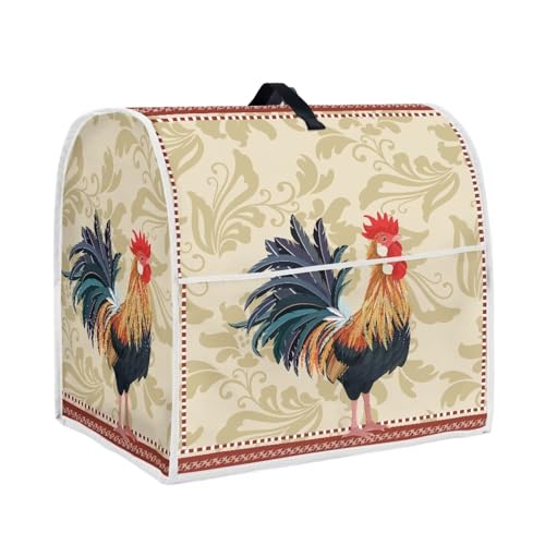 Annejudy Abdeckung für Küchenhelfer mit Huhn-Hahn-Muster, Abdeckung für Küchenmaschine mit Griff oben und Tasche, Staubschutzabdeckungen für Küchengeräte, Standmixer oder Kaffeemaschine, Abdeckung Annejudy Abdeckung für Küchenhelfer mit Huhn-Hahn-Muster, Abdeckung für Küchenmaschine mit Griff oben und Tasche, Staubschutzabdeckungen für Küchengeräte, Standmixer oder Kaffeemaschine, Abdeckung von Annejudy